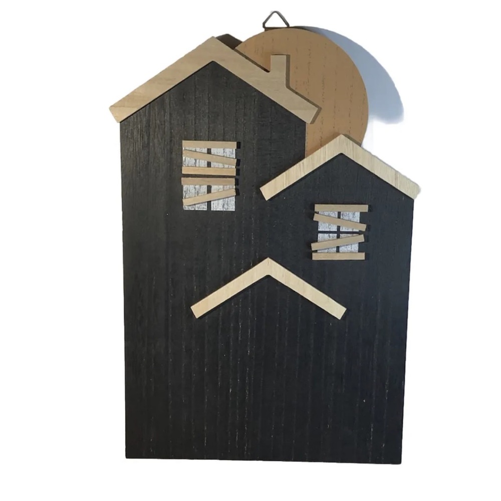 Target Halloween Haunted House Wood Sign New